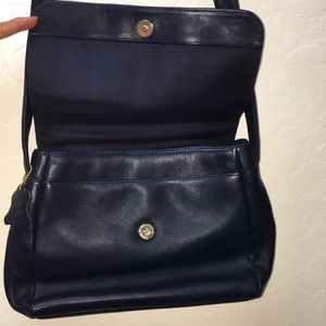 Lisa Loren shoulder, can be Crossbody. Navy Blue